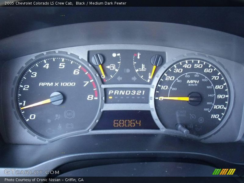 Black / Medium Dark Pewter 2005 Chevrolet Colorado LS Crew Cab
