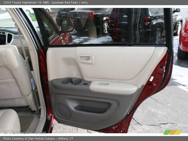 Sundown Red Pearl / Ivory 2004 Toyota Highlander V6 4WD