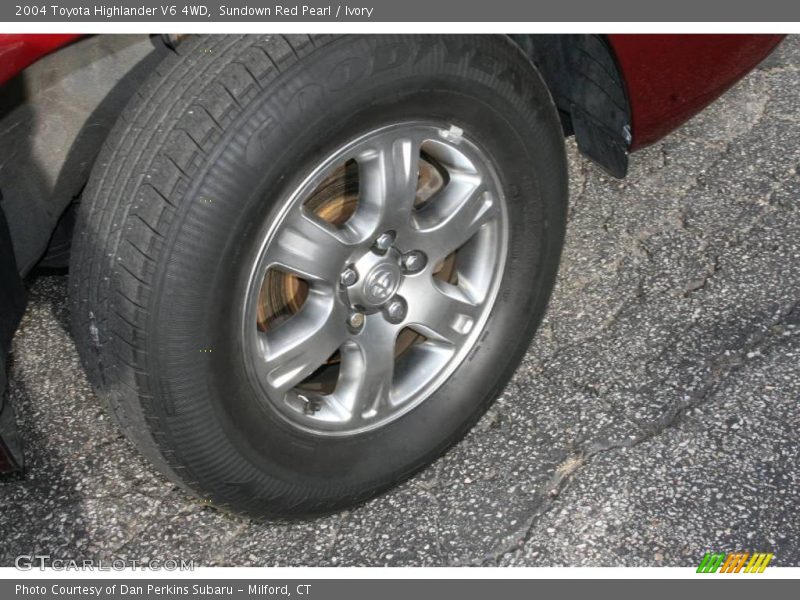 Sundown Red Pearl / Ivory 2004 Toyota Highlander V6 4WD