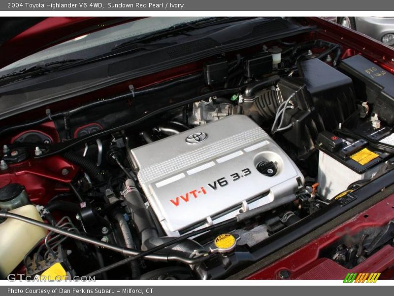 Sundown Red Pearl / Ivory 2004 Toyota Highlander V6 4WD