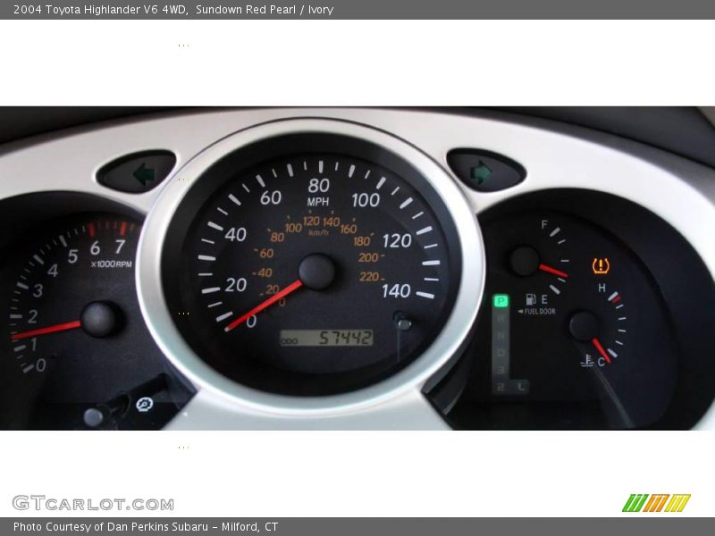 Sundown Red Pearl / Ivory 2004 Toyota Highlander V6 4WD