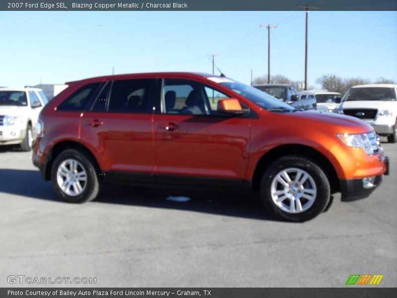 Blazing Copper Metallic / Charcoal Black 2007 Ford Edge SEL