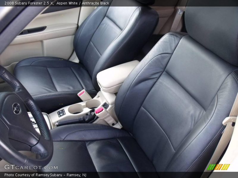 Aspen White / Anthracite Black 2008 Subaru Forester 2.5 X