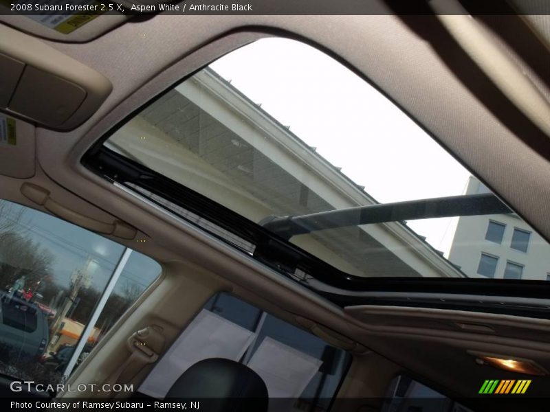 Aspen White / Anthracite Black 2008 Subaru Forester 2.5 X