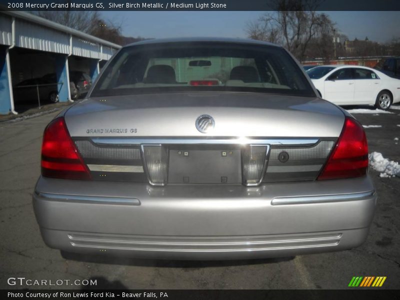 Silver Birch Metallic / Medium Light Stone 2008 Mercury Grand Marquis GS