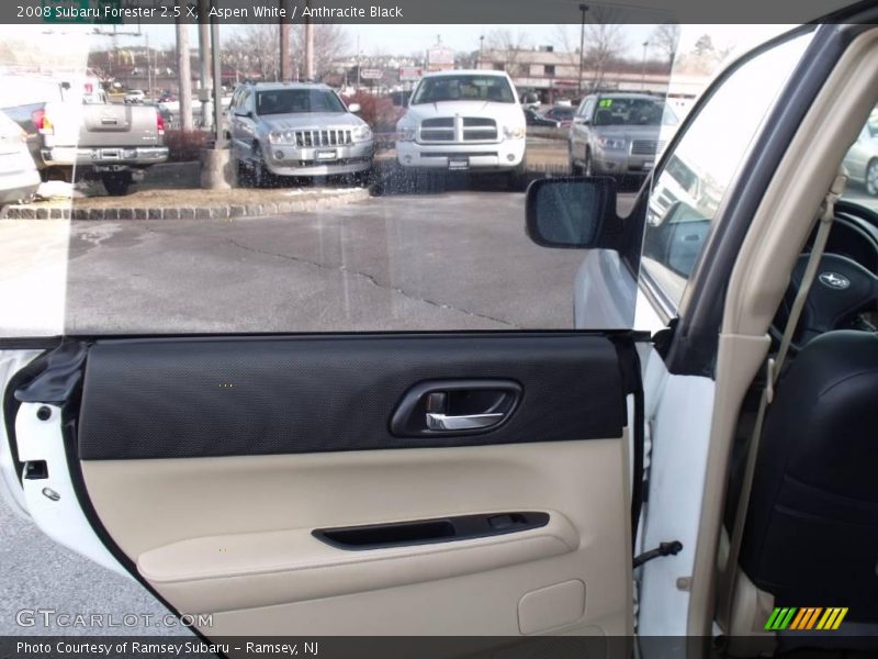 Aspen White / Anthracite Black 2008 Subaru Forester 2.5 X