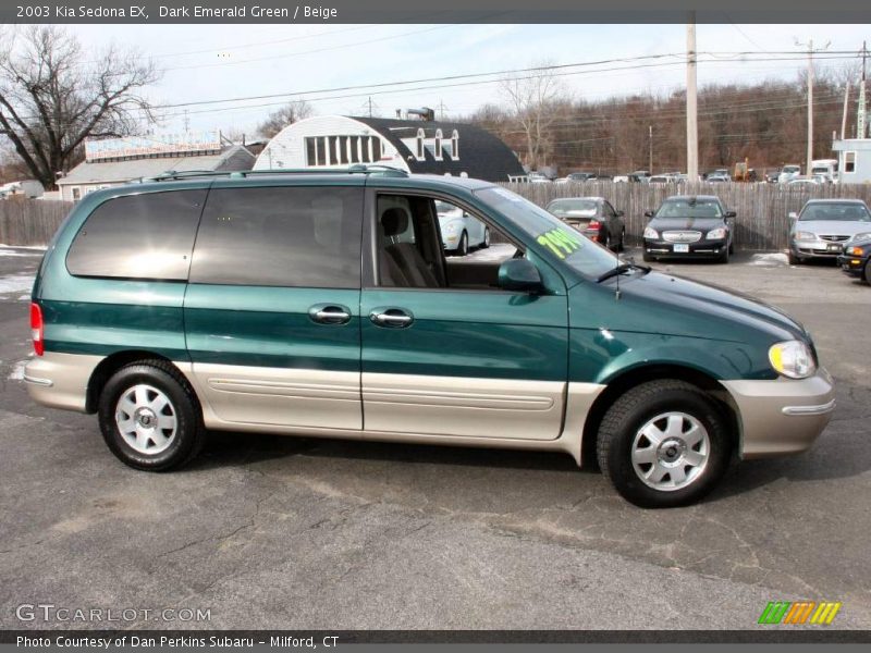 Dark Emerald Green / Beige 2003 Kia Sedona EX