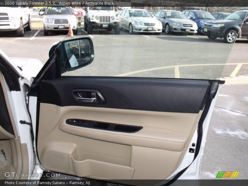 Aspen White / Anthracite Black 2008 Subaru Forester 2.5 X