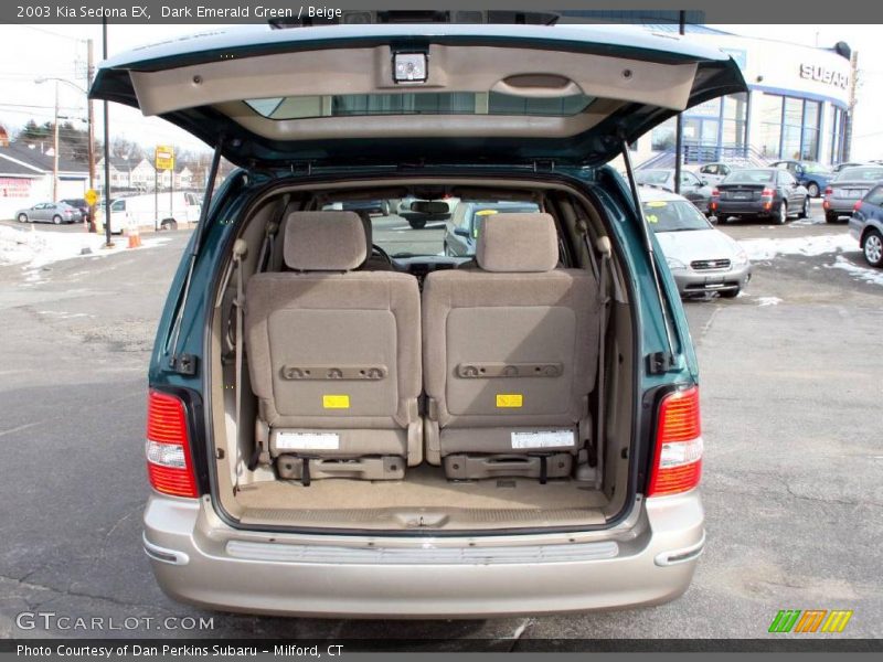 Dark Emerald Green / Beige 2003 Kia Sedona EX