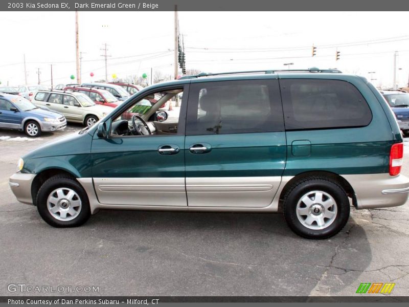 Dark Emerald Green / Beige 2003 Kia Sedona EX