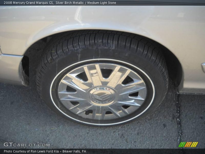 Silver Birch Metallic / Medium Light Stone 2008 Mercury Grand Marquis GS