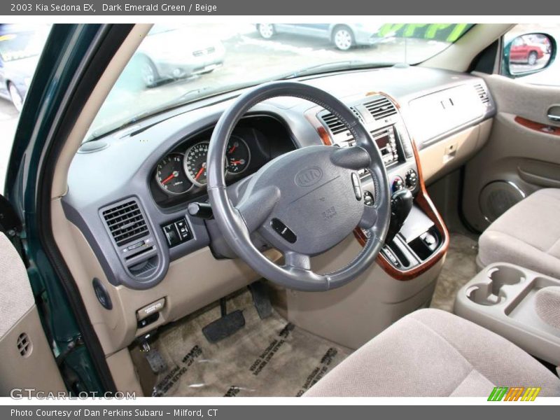 Dark Emerald Green / Beige 2003 Kia Sedona EX