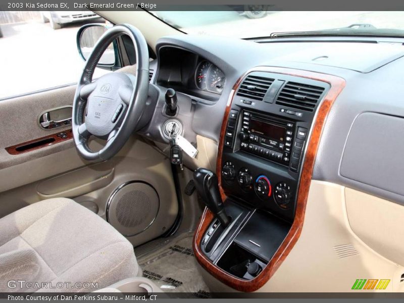 Dark Emerald Green / Beige 2003 Kia Sedona EX