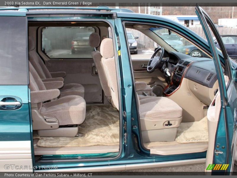Dark Emerald Green / Beige 2003 Kia Sedona EX