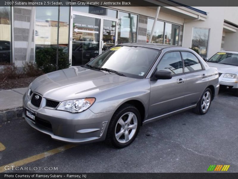 Urban Gray Metallic / Anthracite Black 2007 Subaru Impreza 2.5i Sedan