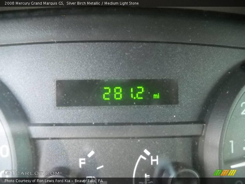 Silver Birch Metallic / Medium Light Stone 2008 Mercury Grand Marquis GS