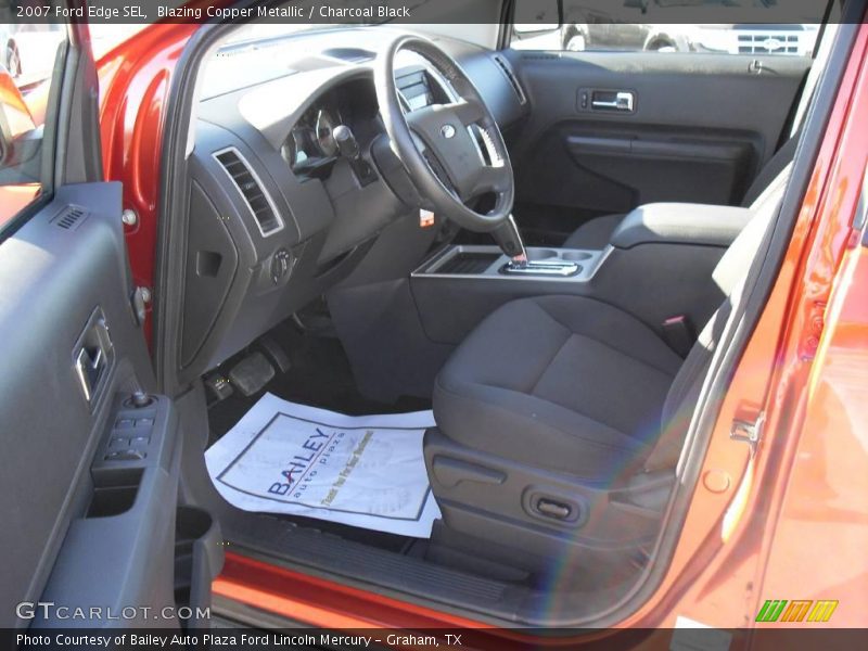 Blazing Copper Metallic / Charcoal Black 2007 Ford Edge SEL