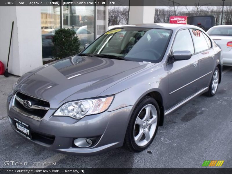 Quartz Silver Metallic / Off Black 2009 Subaru Legacy 2.5i Sedan