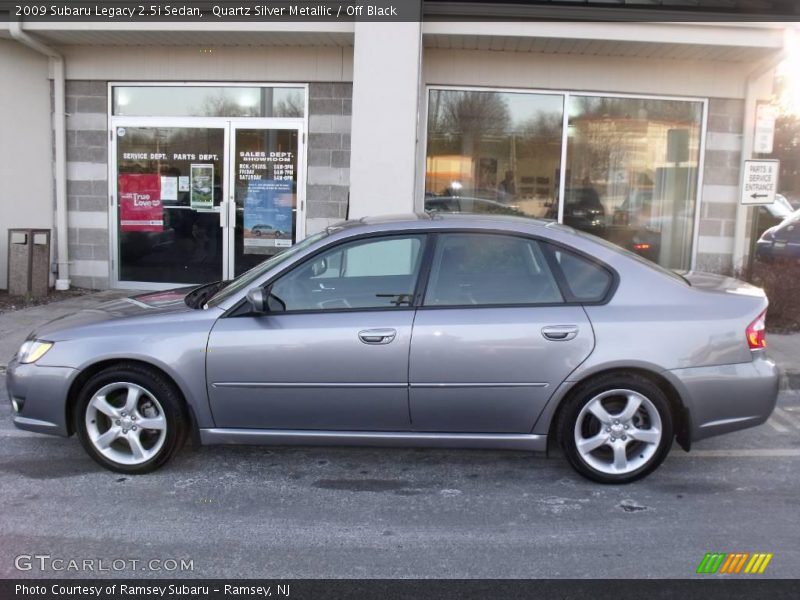 Quartz Silver Metallic / Off Black 2009 Subaru Legacy 2.5i Sedan
