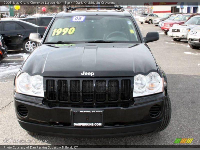Black / Dark Khaki/Light Graystone 2005 Jeep Grand Cherokee Laredo 4x4