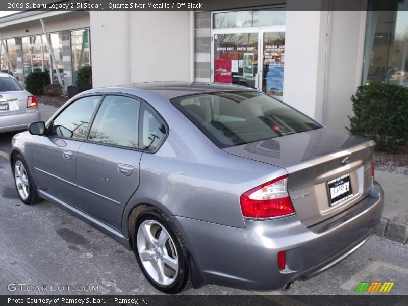 Quartz Silver Metallic / Off Black 2009 Subaru Legacy 2.5i Sedan