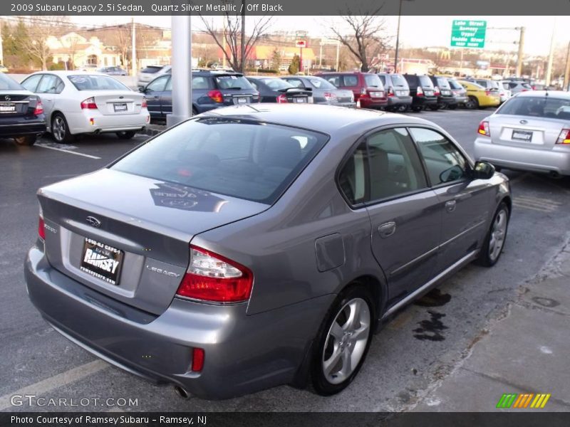 Quartz Silver Metallic / Off Black 2009 Subaru Legacy 2.5i Sedan