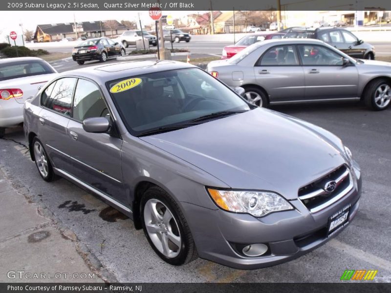 Quartz Silver Metallic / Off Black 2009 Subaru Legacy 2.5i Sedan