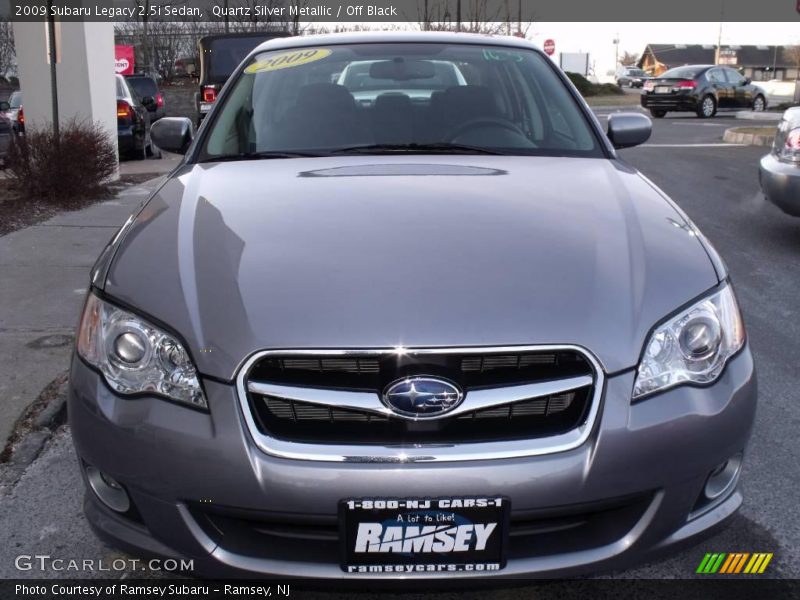 Quartz Silver Metallic / Off Black 2009 Subaru Legacy 2.5i Sedan