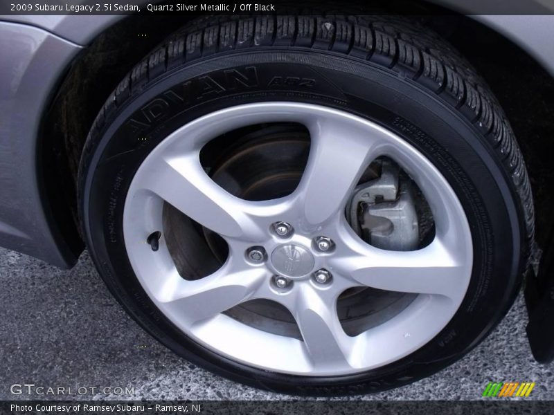 Quartz Silver Metallic / Off Black 2009 Subaru Legacy 2.5i Sedan