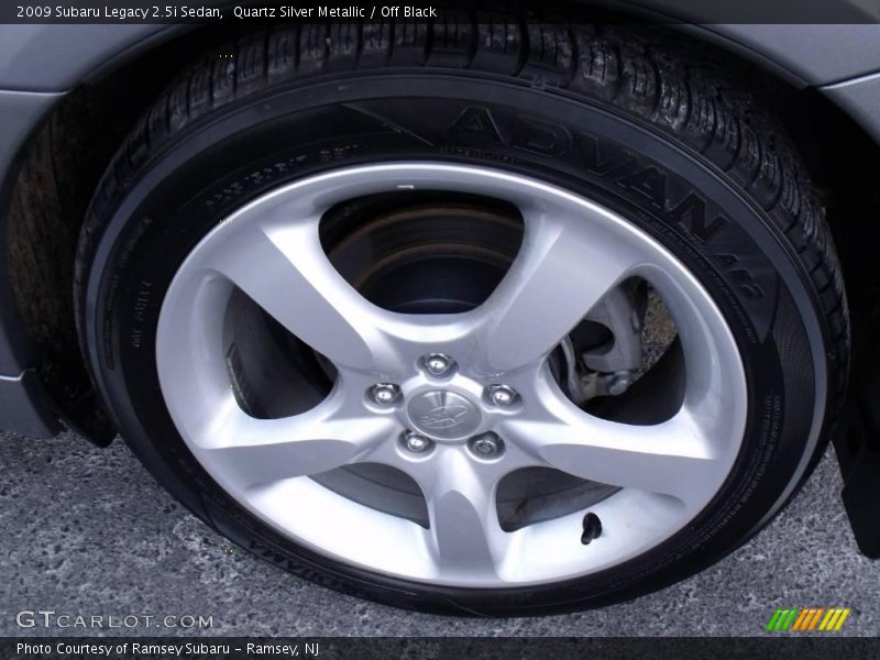 Quartz Silver Metallic / Off Black 2009 Subaru Legacy 2.5i Sedan