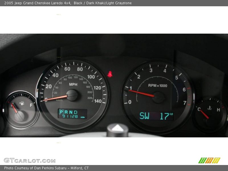 Black / Dark Khaki/Light Graystone 2005 Jeep Grand Cherokee Laredo 4x4