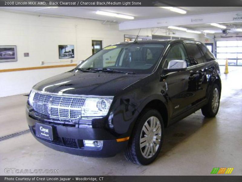 Black Clearcoat / Charcoal Black/Medium Light Stone 2008 Lincoln MKX AWD