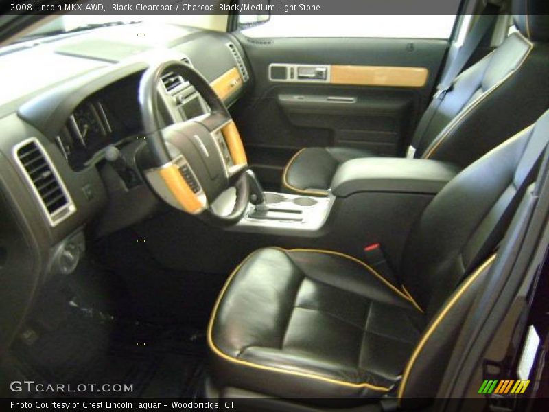Black Clearcoat / Charcoal Black/Medium Light Stone 2008 Lincoln MKX AWD