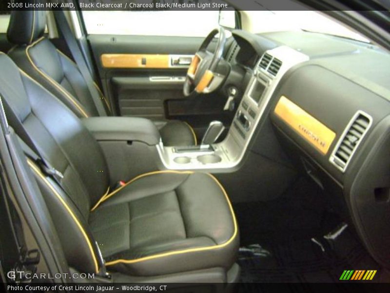 Black Clearcoat / Charcoal Black/Medium Light Stone 2008 Lincoln MKX AWD