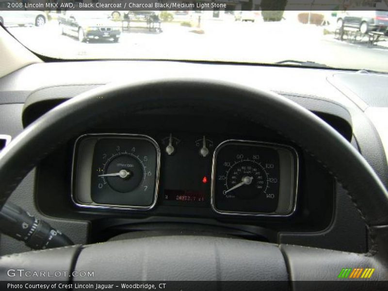 Black Clearcoat / Charcoal Black/Medium Light Stone 2008 Lincoln MKX AWD