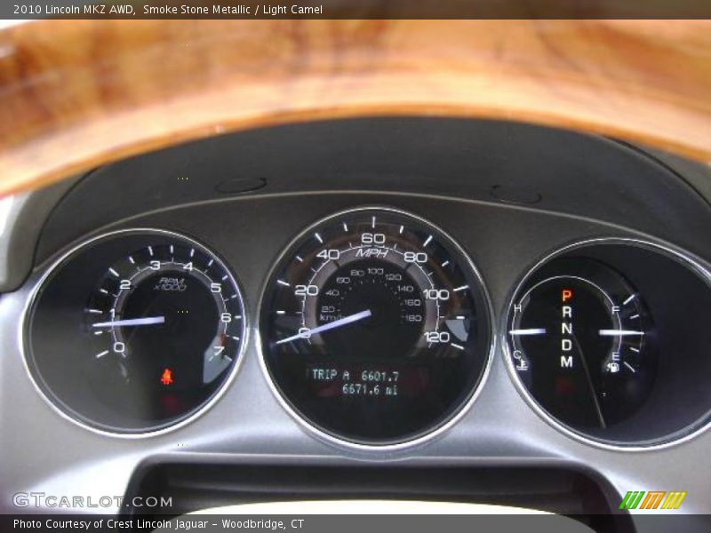 Smoke Stone Metallic / Light Camel 2010 Lincoln MKZ AWD