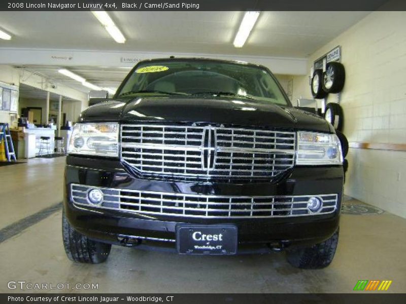 Black / Camel/Sand Piping 2008 Lincoln Navigator L Luxury 4x4