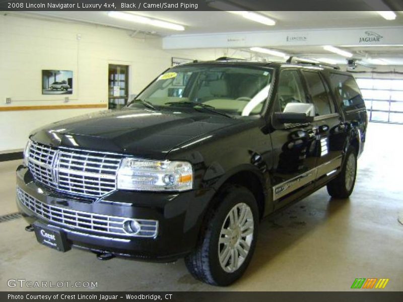 Black / Camel/Sand Piping 2008 Lincoln Navigator L Luxury 4x4