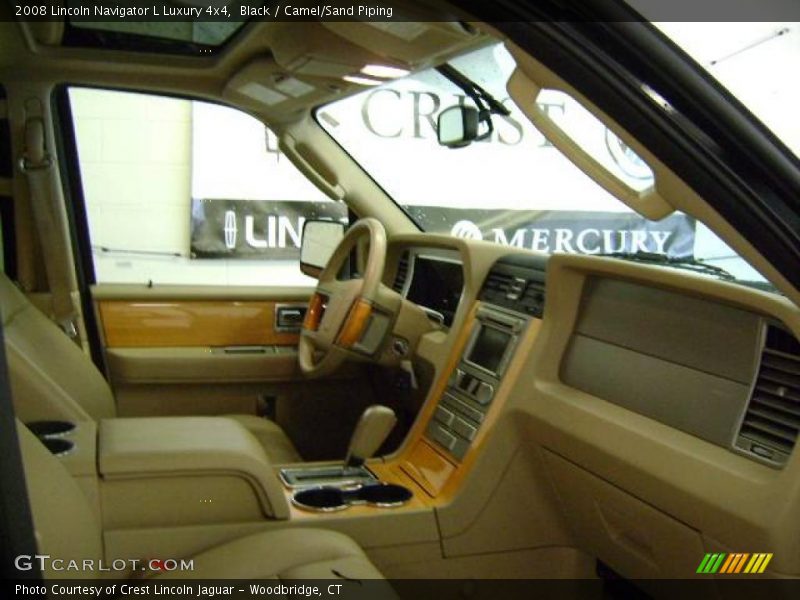 Black / Camel/Sand Piping 2008 Lincoln Navigator L Luxury 4x4