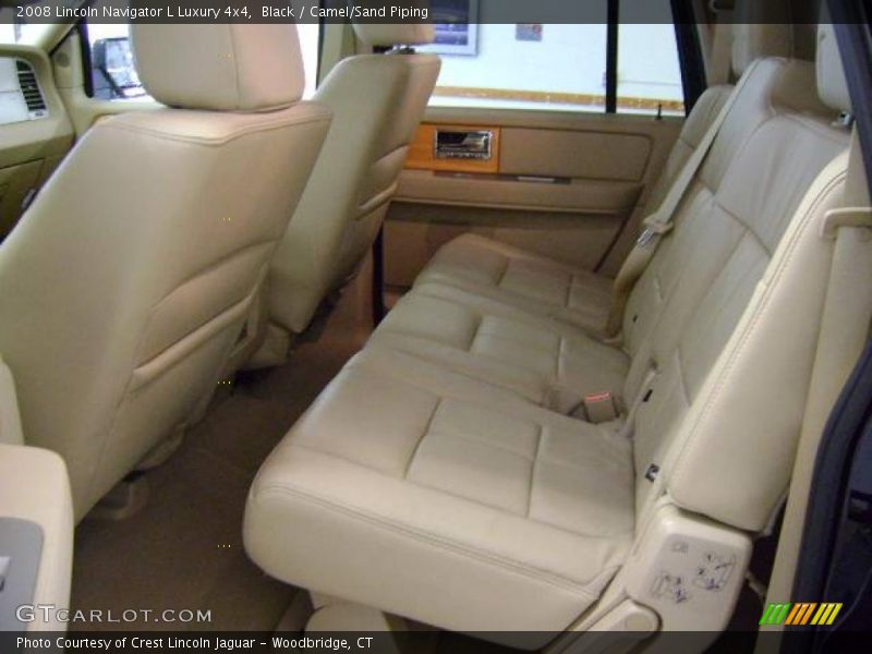 Black / Camel/Sand Piping 2008 Lincoln Navigator L Luxury 4x4