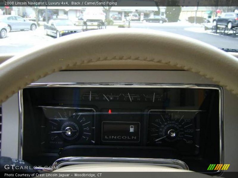 Black / Camel/Sand Piping 2008 Lincoln Navigator L Luxury 4x4