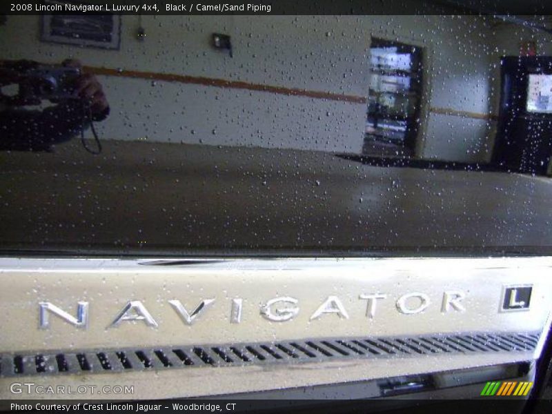 Black / Camel/Sand Piping 2008 Lincoln Navigator L Luxury 4x4