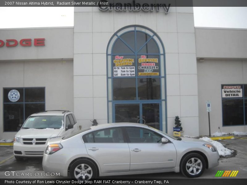 Radiant Silver Metallic / Frost 2007 Nissan Altima Hybrid