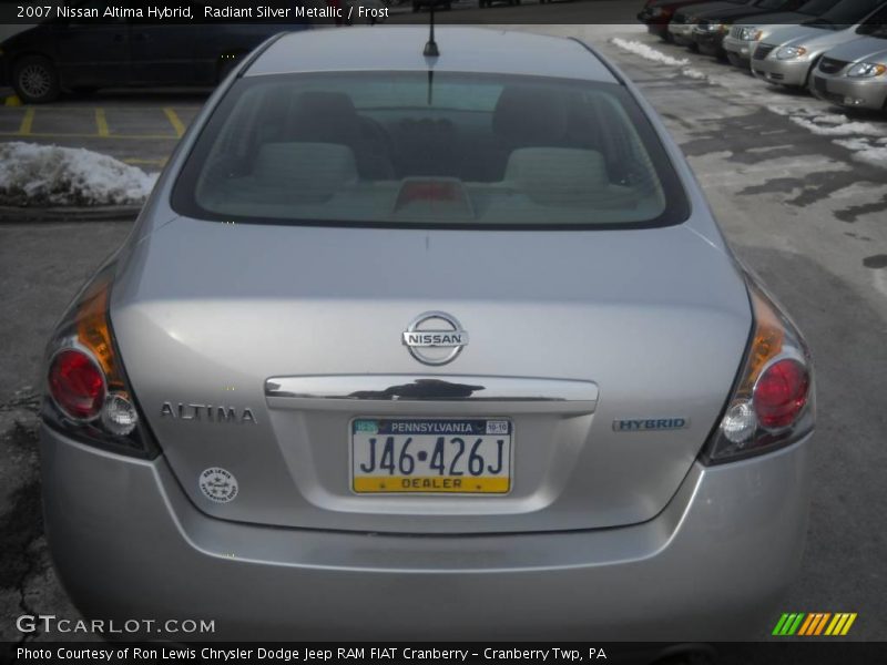 Radiant Silver Metallic / Frost 2007 Nissan Altima Hybrid