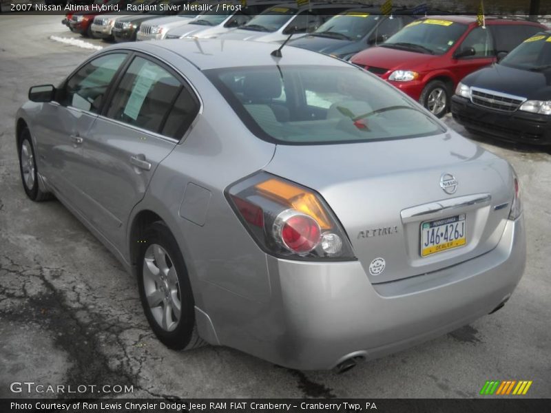 Radiant Silver Metallic / Frost 2007 Nissan Altima Hybrid