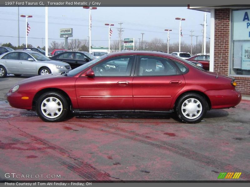 Toreador Red Metallic / Grey 1997 Ford Taurus GL
