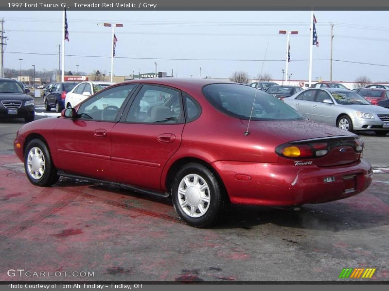 Toreador Red Metallic / Grey 1997 Ford Taurus GL
