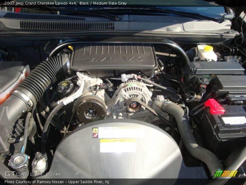 Black / Medium Slate Gray 2007 Jeep Grand Cherokee Laredo 4x4