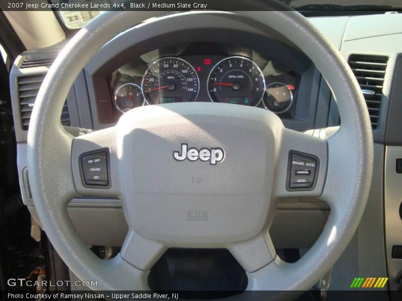 Black / Medium Slate Gray 2007 Jeep Grand Cherokee Laredo 4x4