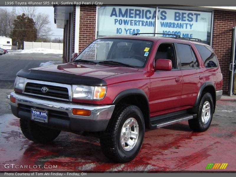 Sunfire Red Pearl / Gray 1996 Toyota 4Runner SR5 4x4